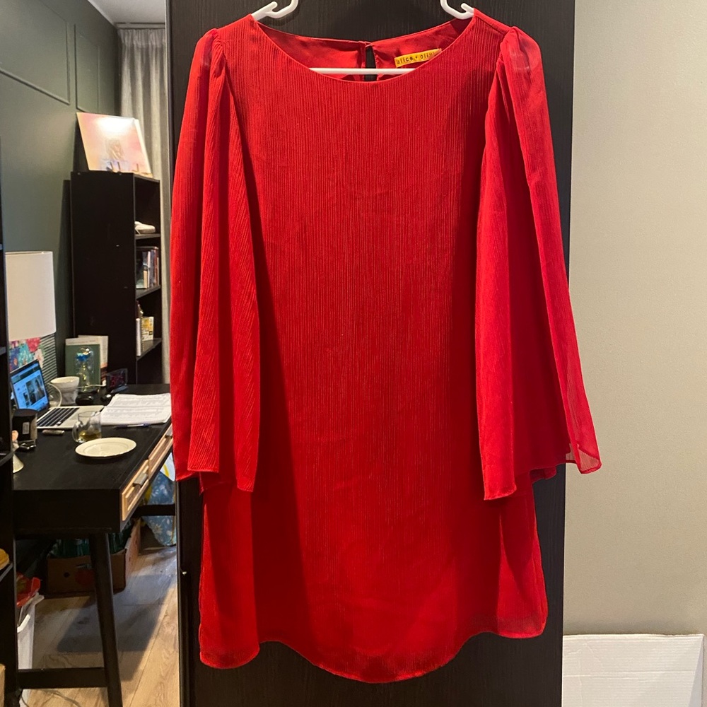 Alice + Olivia Red Mini Dress - Picture 2 of 5